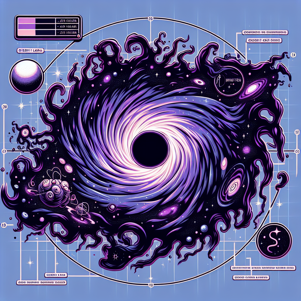 Galaxy looking normal on the outside, chaotic black hole monster inside, relatable millennial meme